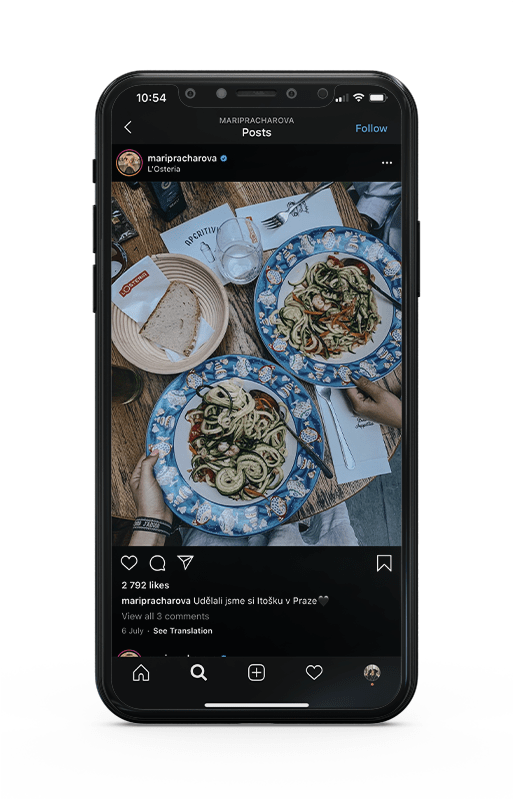 Losteria Praha Instagram