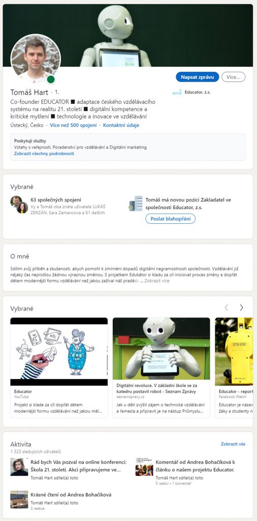 Tomáš Hart LinkedIN